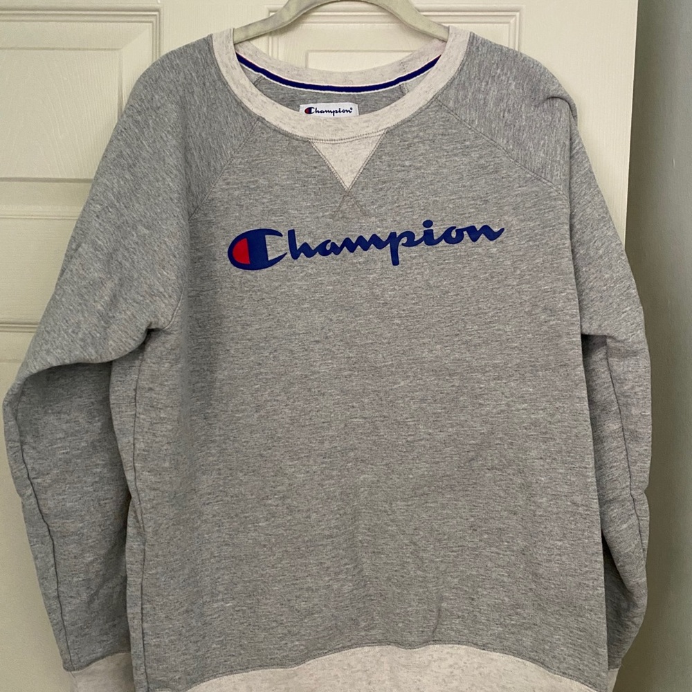 Champion Powerblend Script Logo Crewneck